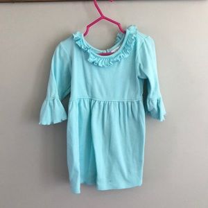 Lt blue ruffle babydoll top